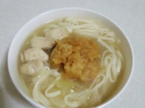 鶏うどん☆おろしポン酢乗せ